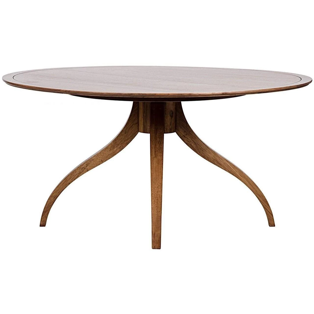 Noir Furniture Noir Vera Dining Table, Dark Walnut