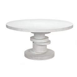 Noir Furniture Noir Hugo Dining Table 60", White Wash Dining Tables