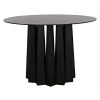 Noir Furniture Noir Column Dining Table, Black Steel Dining Tables