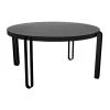 Noir Furniture Noir Marcellus Dining Table, 63", Black Metal Dining Tables