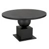 Noir Furniture Noir Emira Dining Table, Black Metal