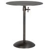 Noir Furniture Noir Felix Side Table, Gun Metal Finish