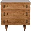 Noir Furniture Noir David 32" Side Table, Dark Walnut Accent Tables