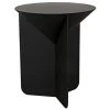 Noir Furniture Noir Lora Side Table, Black Steel Accent Tables