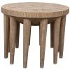 Noir Furniture Noir Namaste Side Table, Distressed Mindi Accent Tables