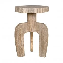 Noir Furniture Accent Tables Noir Shizue Small Side Table, Distressed Mindi