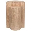 Noir Furniture Noir Half And Half Side Table, Distressed Mindi Accent Tables