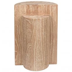 Noir Furniture Noir Half And Half Side Table, Distressed Mindi Accent Tables