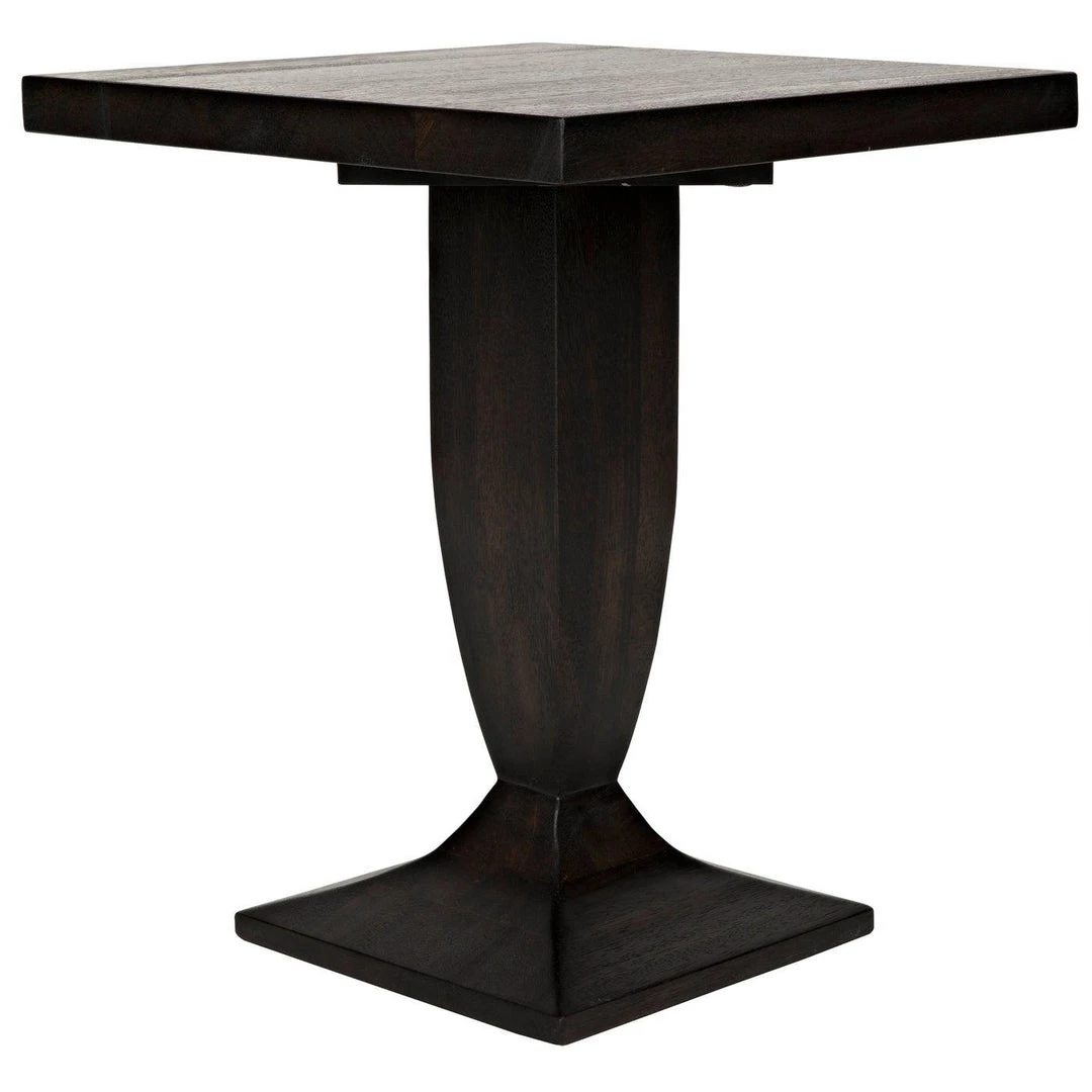 Noir Furniture Noir Paloma Side Tabe, Ebony Walnut