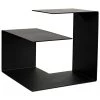 Noir Furniture Accent Tables Noir Solo Side Table, Black Steel