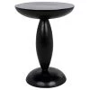 Noir Furniture Noir Adonis Side Table, Hand Rubbed Black