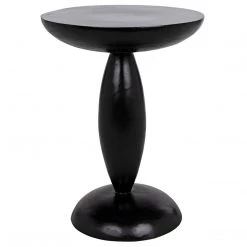 Noir Furniture Noir Adonis Side Table, Hand Rubbed Black