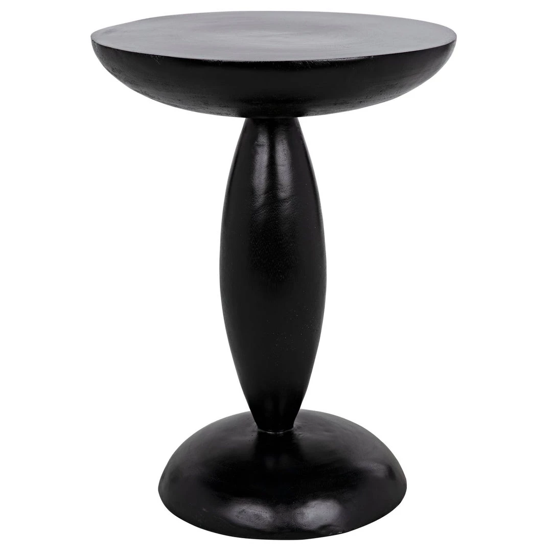 Noir Furniture Noir Adonis Side Table, Hand Rubbed Black