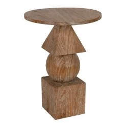 Noir Furniture Accent Tables Noir Adamo Side Table, Distressed Mindi