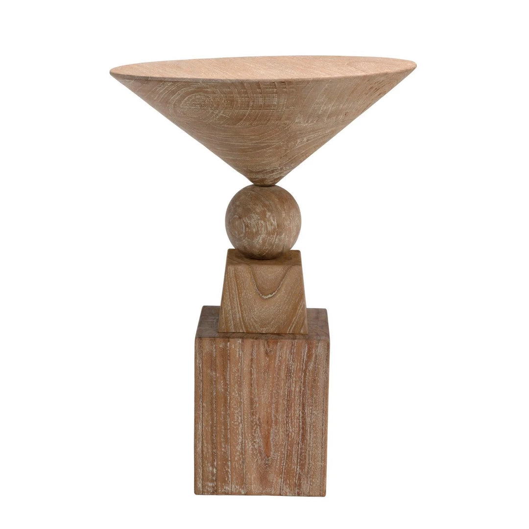 Noir Furniture Accent Tables Noir Balestra Side Table, Distressed Mindi