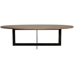 Noir Furniture Coffee Tables Noir Gauge Coffee Table, Metal & Washed Walnut