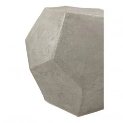 Noir Furniture Geometry Side Table/Stool, Fiber Cement