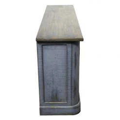 Olde Door Company Amelia Buffet Antique Blue Top & Distressed Light Blue Base Cabinets