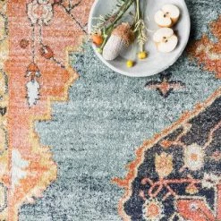 Loloi Rugs Joanna Gaines Graham Rug Collection - GRA-02 Blue/Sunrise