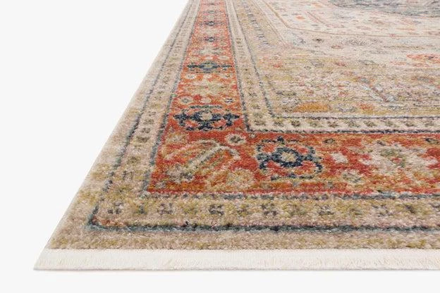 Loloi Rugs Joanna Gaines Graham Rug Collection - GRA-03 Persimmon/Ant.Ivory