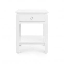 Bungalow 5 - Harlow 1-Drawer Side Table In White