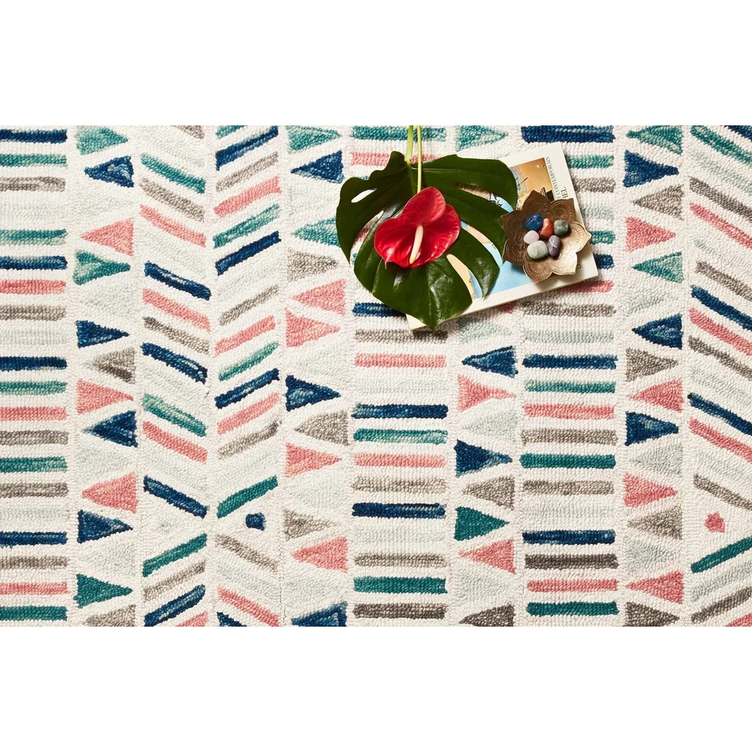 Loloi Rugs Justina Blakeney Rugs - Hallu - HAL-01 IVORY/MULTI