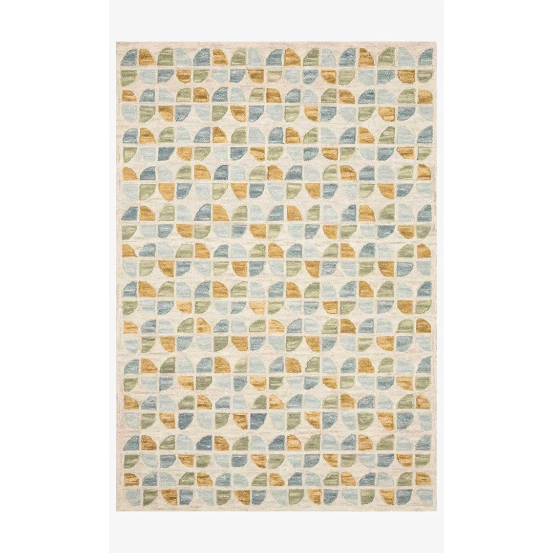 Loloi Rugs Justina Blakeney Rugs - Hallu - HAL-04 IVORY/SKY