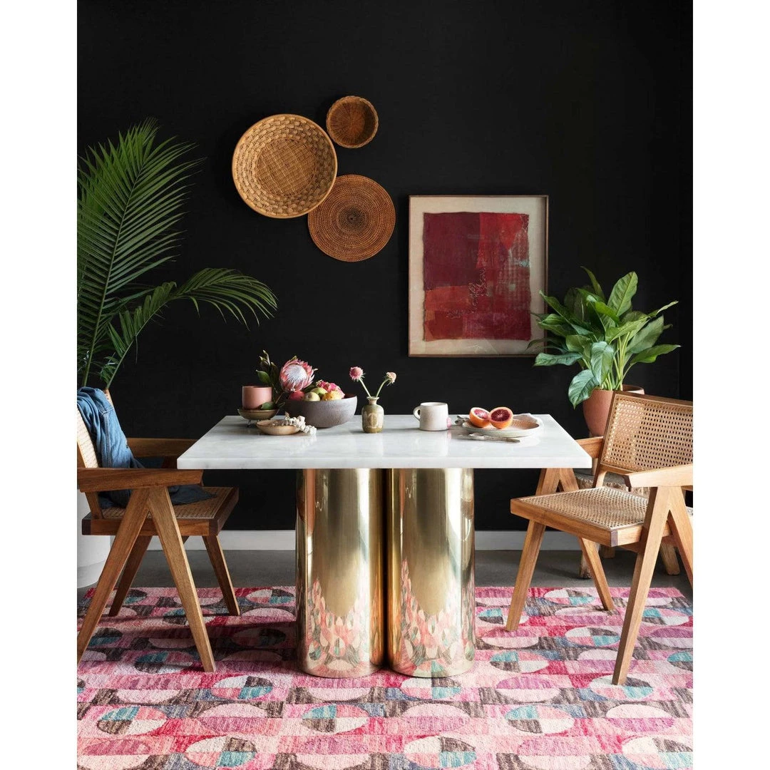 Loloi Rugs Justina Blakeney Rugs - Hallu - HAL-06 BERRY/CHARCOAL