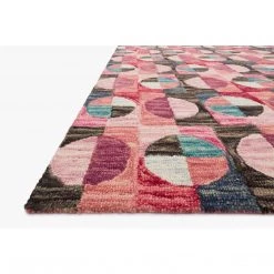 Loloi Rugs Justina Blakeney Rugs - Hallu - HAL-06 BERRY/CHARCOAL
