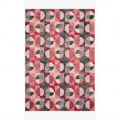 Loloi Rugs Justina Blakeney Rugs - Hallu - HAL-06 BERRY/CHARCOAL