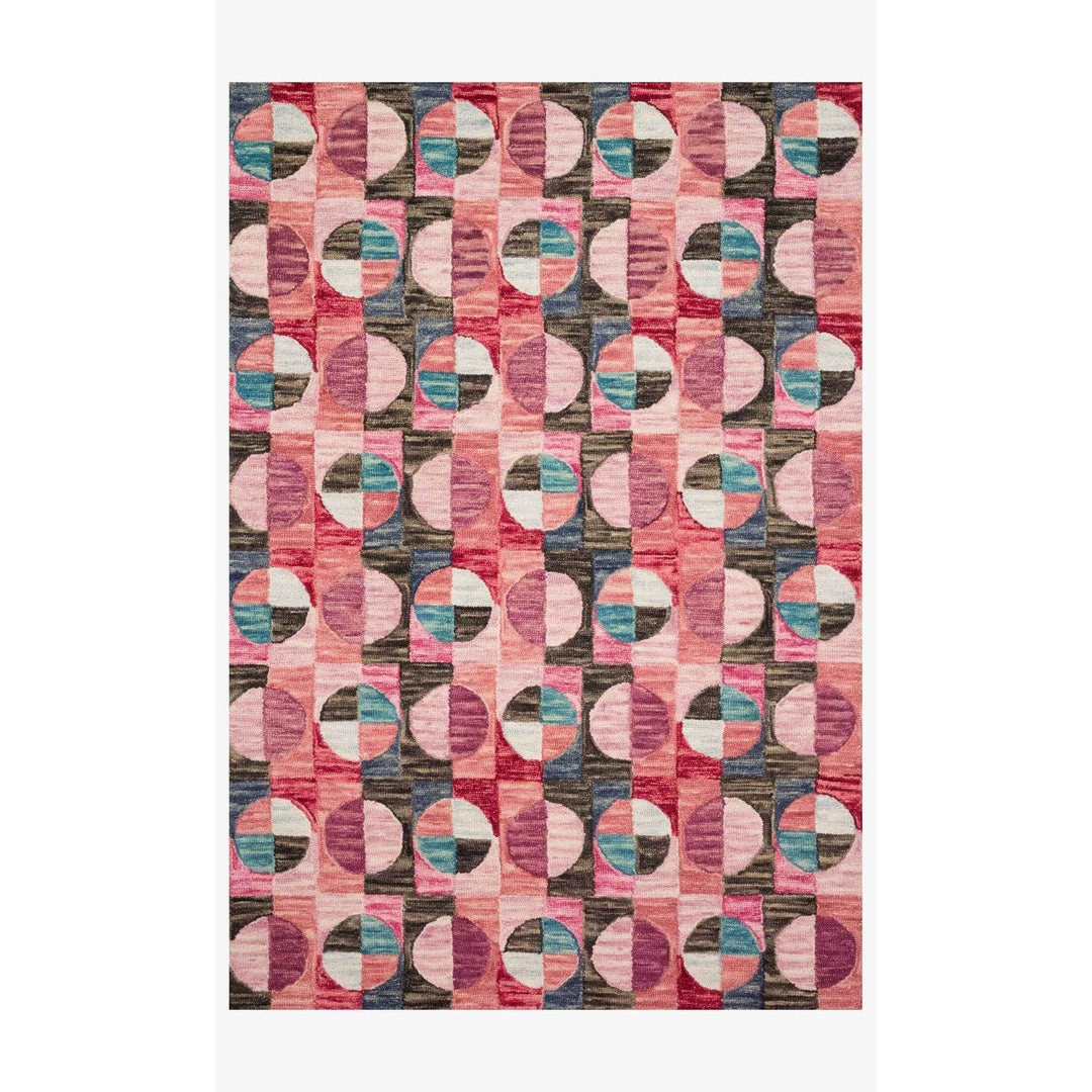 Loloi Rugs Justina Blakeney Rugs - Hallu - HAL-06 BERRY/CHARCOAL