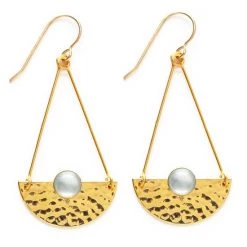 Amano Studio Jewelry Hammered Horizon Earrings