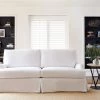 Cisco Brothers In Stock - Cisco Hampshire Sofa Essentials 84" Denim White