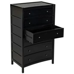 Noir Furniture Noir Hampton Tall Boy Black