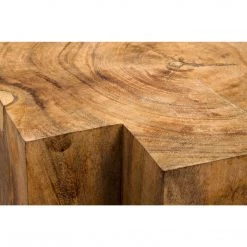 Noir Furniture Haru Side Table, Teak Accent Tables