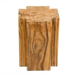Noir Furniture Haru Side Table, Teak Accent Tables