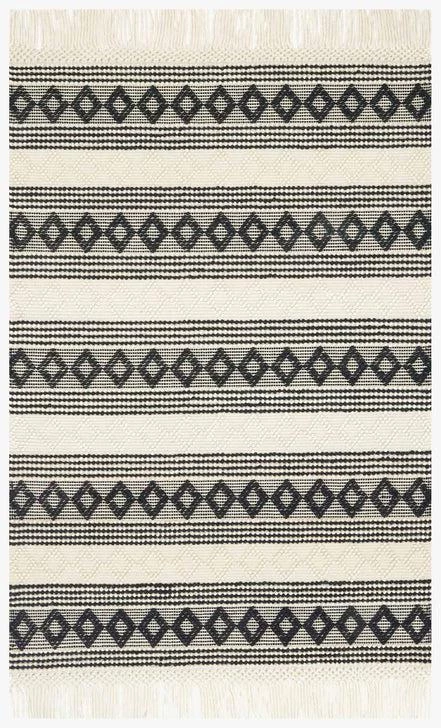 Loloi Rugs Joanna Gaines Holloway Rug Collection - YH-01 MH IVORY/BLACK