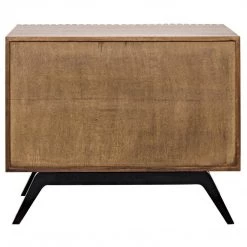 Noir Furniture Noir Illusion Single Sideboard W/ Metal Base