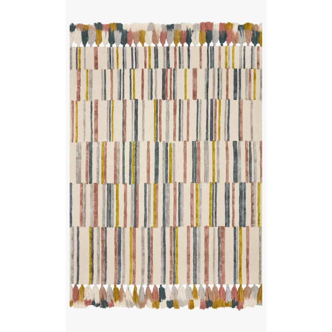 Loloi Rugs Justina Blakeney Jamila Rug Collection - JAA-02 Ivory/Multi