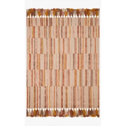 Loloi Rugs Justina Blakeney Jamila Rug Collection - JAA-02 Oatmeal/Santa Fe Spice