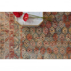Loloi Rugs Javari Rugs By Loloi - JV-03 Slate/Berry