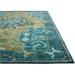Jaipur Living Jaipur Kai Rugs - Deep Teal And Avocado