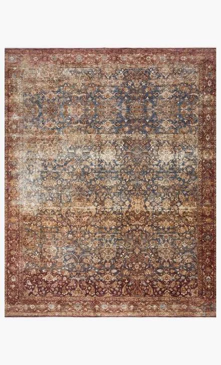 Loloi Rugs Joanna Gaines Kennedy Rug Collection - KEN-05 Denim/Brick