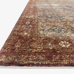 Loloi Rugs Joanna Gaines Kennedy Rug Collection - KEN-05 Denim/Brick