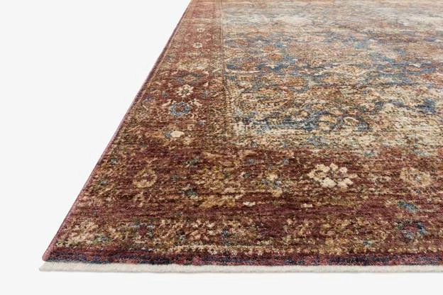 Loloi Rugs Joanna Gaines Kennedy Rug Collection - KEN-05 Denim/Brick