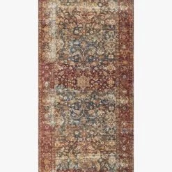 Loloi Rugs Joanna Gaines Kennedy Rug Collection - KEN-05 Denim/Brick