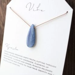 Vibes Single Stone - Kyanite Flat Teardrop