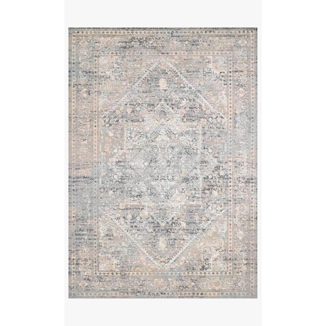 Loloi Rugs Lucia Rugs By Loloi - LUC-01 Grey / Sunset