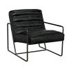 Noir Furniture Sofas Noir Demeter Chair, Metal And Leather