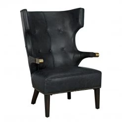 Noir Furniture Sofas Noir Heracles Chair, Leather